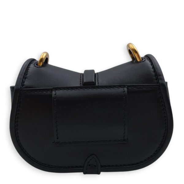 C’mon Nano 13x9x4cm Black Belt Bag in Calfskin, Gold hardware - Image 4