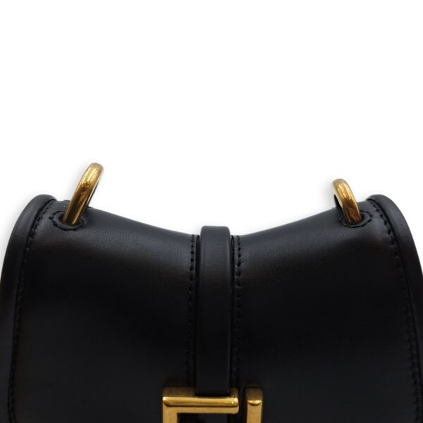 C’mon Nano 13x9x4cm Black Belt Bag in Calfskin, Gold hardware - Image 3