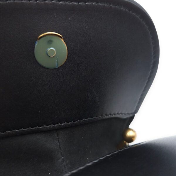 C’mon Nano 13x9x4cm Black Belt Bag in Calfskin, Gold hardware - Image 14