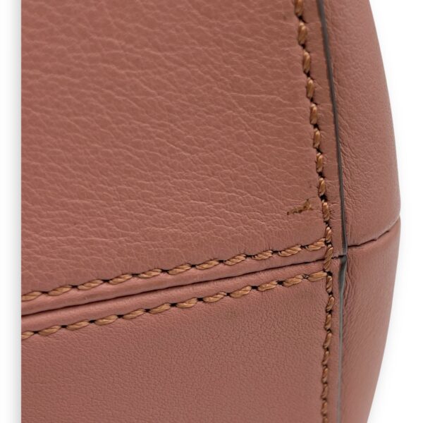 By The Way Pink/Brown Shoulder Bag in Calfskin, Silver hardware - Image 12