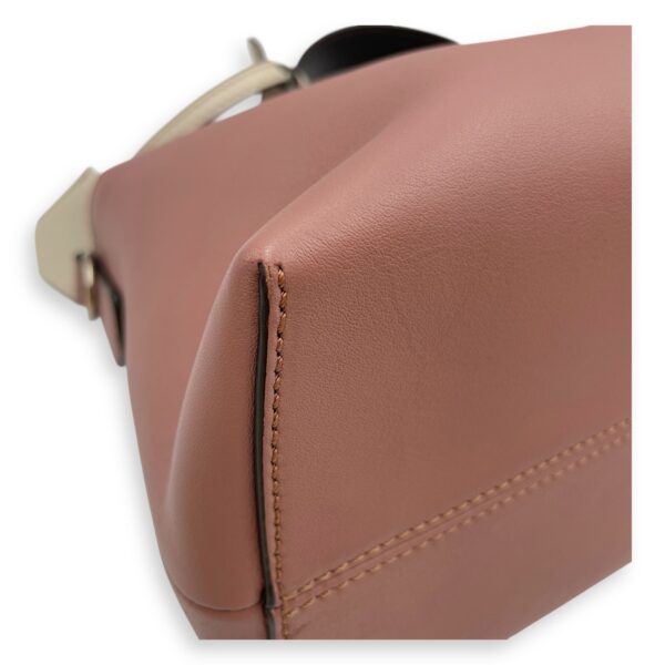 By The Way Pink/Brown Shoulder Bag in Calfskin, Silver hardware - Image 8