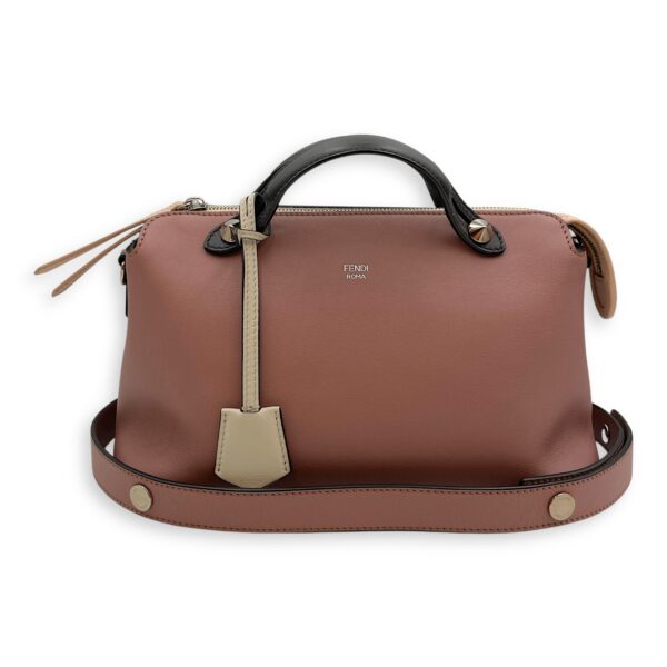 By The Way Pink/Brown Shoulder Bag in Calfskin, Silver hardware - Image 13