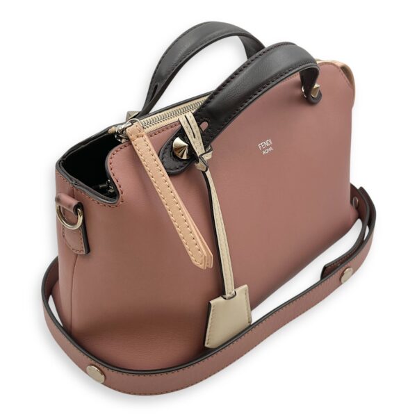 By The Way Pink/Brown Shoulder Bag in Calfskin, Silver hardware - Image 14