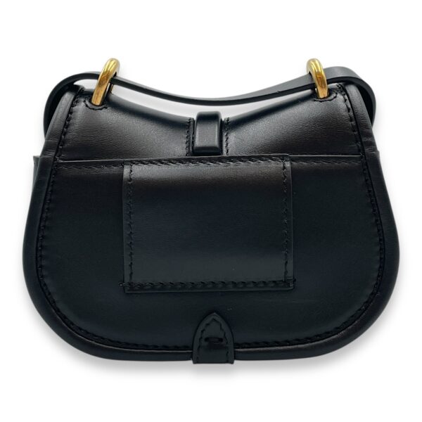 C'mon Nano Black Belt Bag in Calfskin, Gold hardware - Image 3