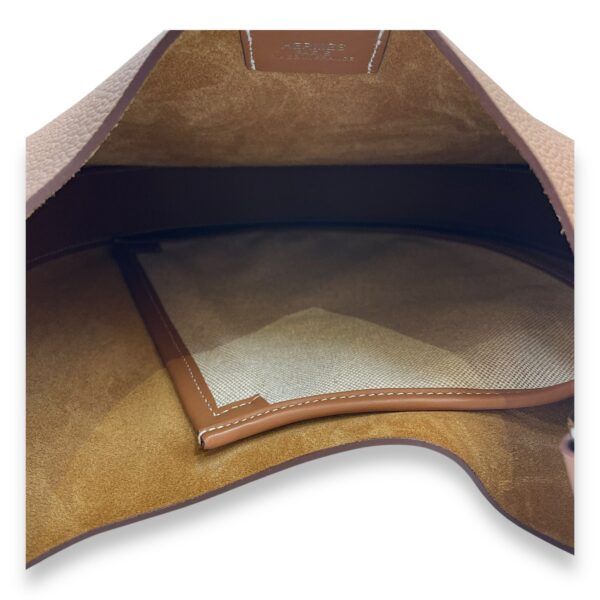 Acorn Bag Brown in Togo/Swift, Palladium hardware - Image 7