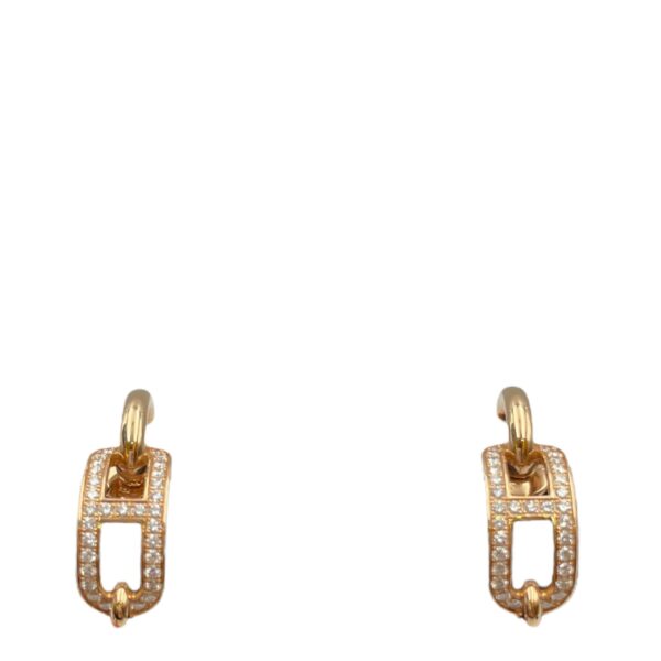 Adage Earrings in 62 Diamonds, 0.85 CT, Rose Gold Hardware