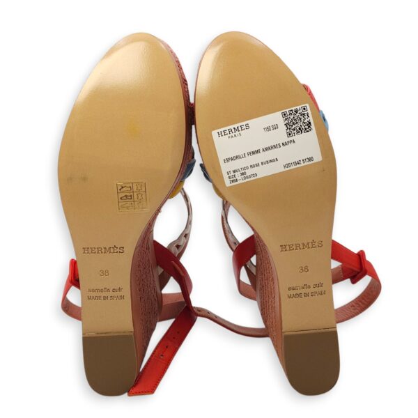 Amarres 38 Rose/Jaune/Blue Espadrille - Image 4