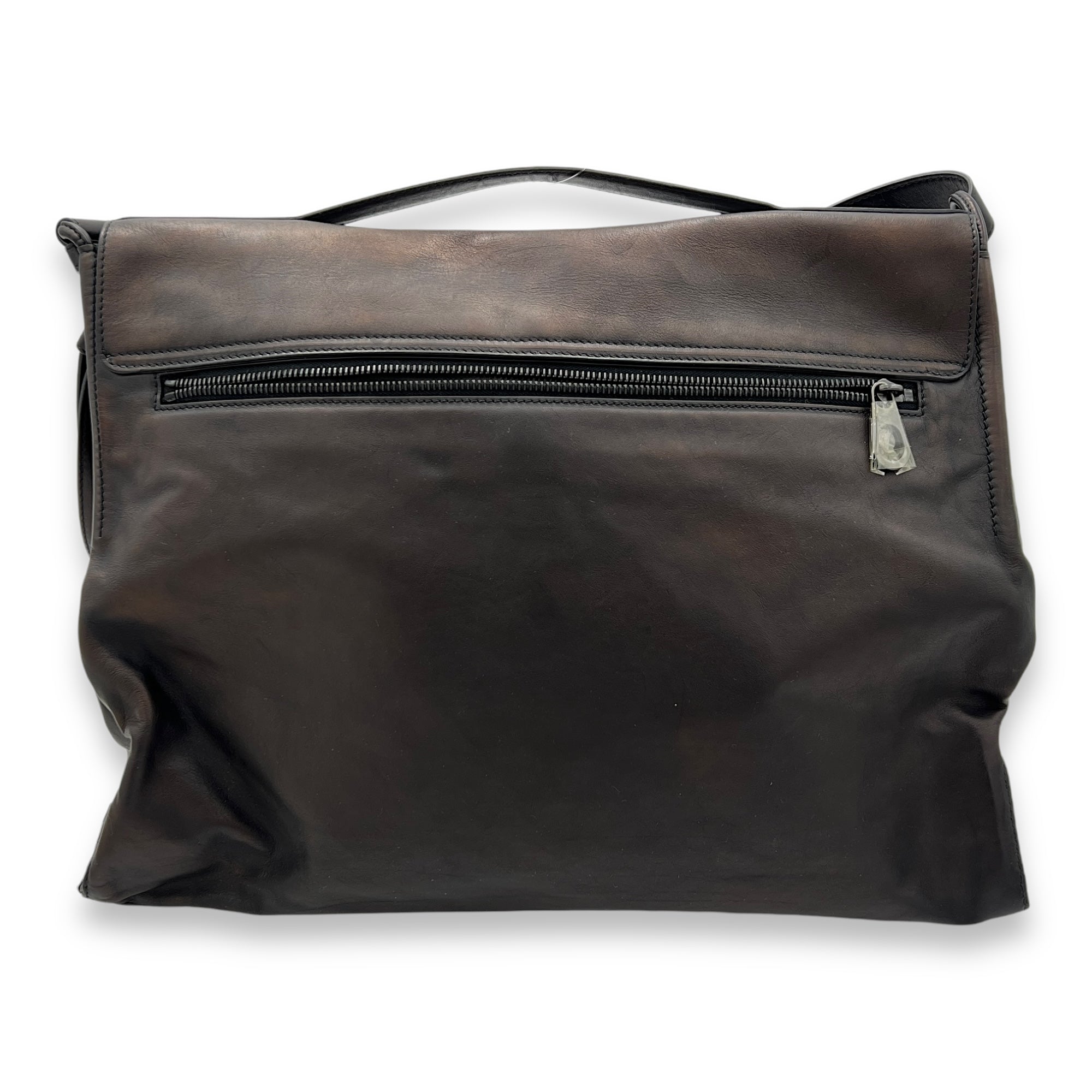 Others dark brown Messenger Bag in Calfskin, Ruthenium hardware - Image 3