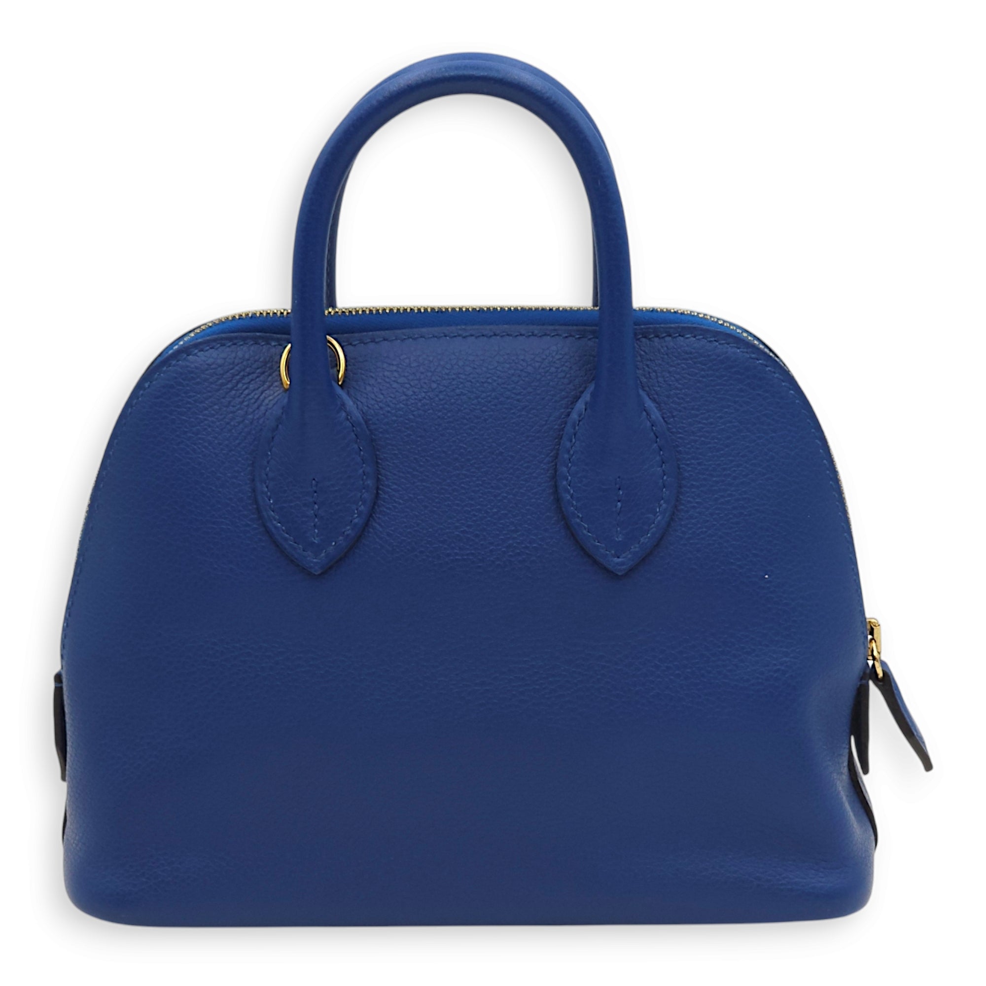 Bolide Blue France/Blue Sapphire in Evercolor, Gold hardware - Image 5