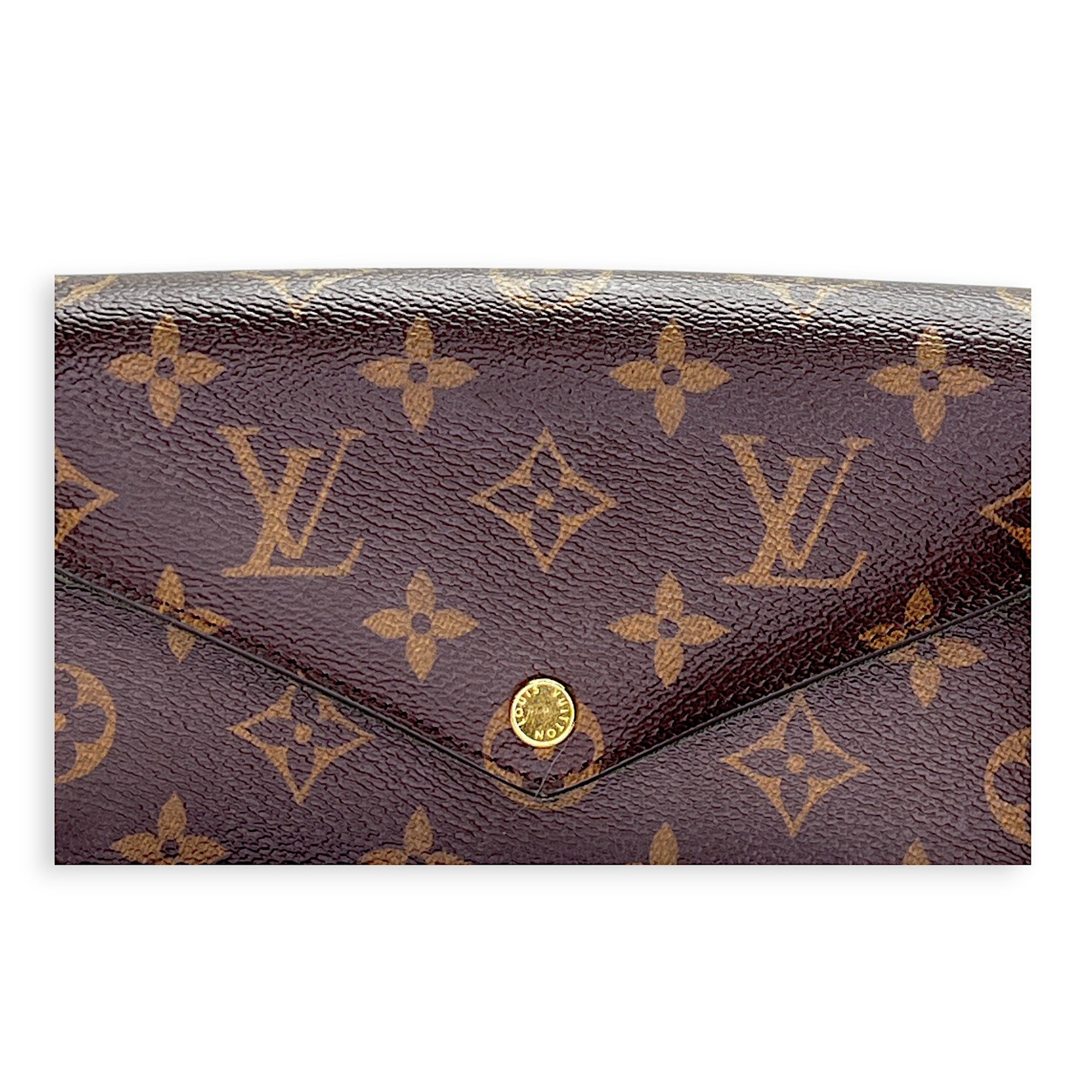 Felicie Strap and Go Brown Crossbody Bag in Monogram Coated Canvas, Gold hardware - Image 14