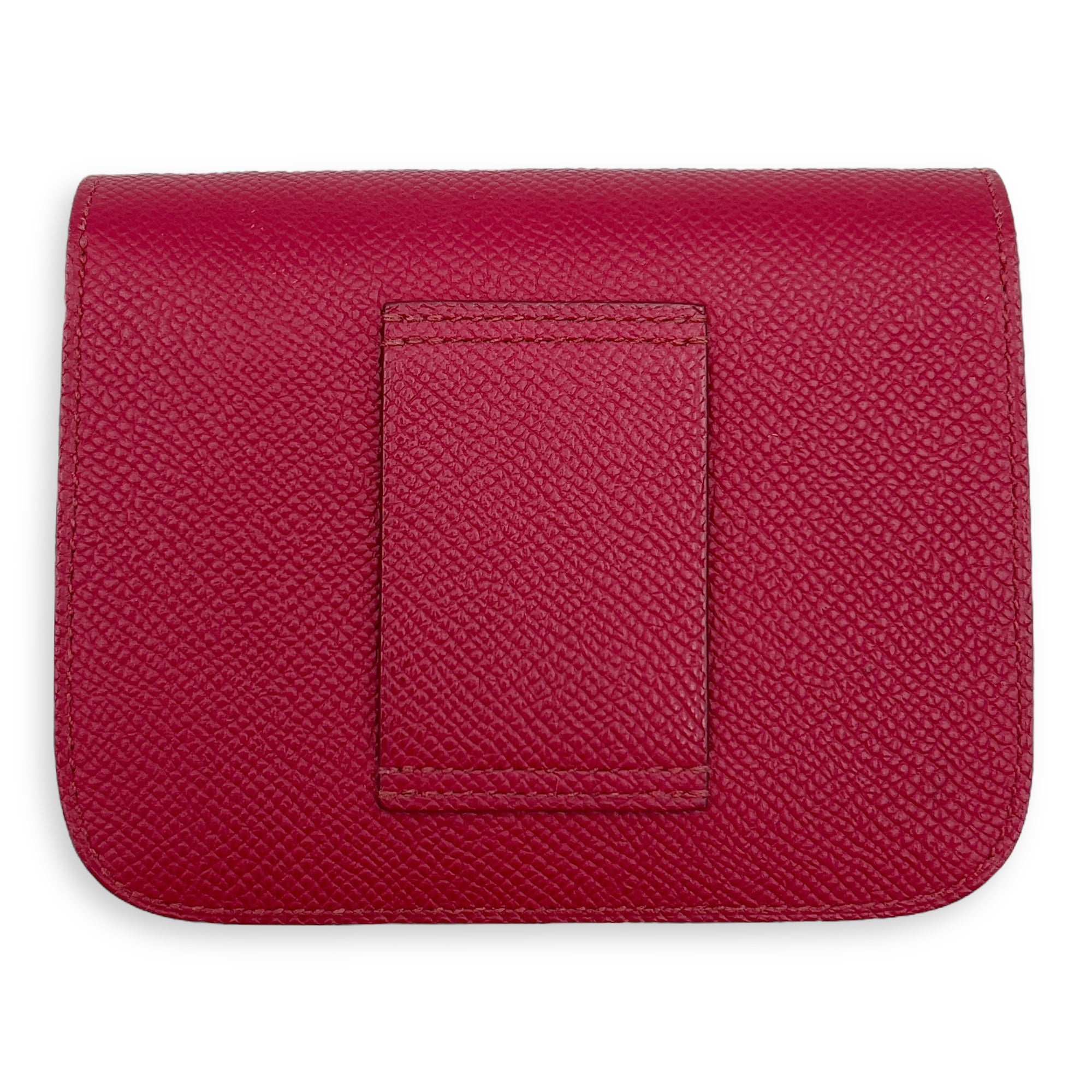 Constance Slim Rouge Grenade Wallet in Calfskin, Gold hardware - Image 3