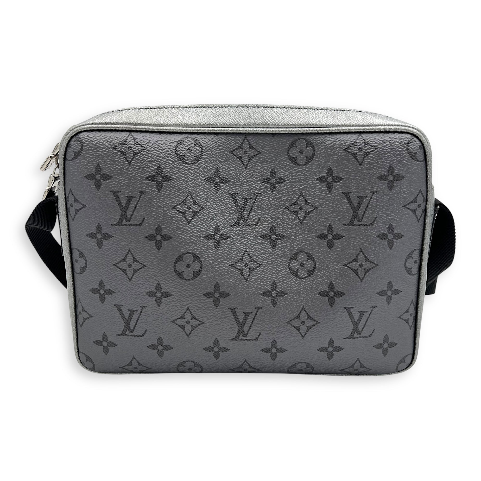 Logo Silver Messenger in Monogram Coated Canvas, Silver hardware - Image 6