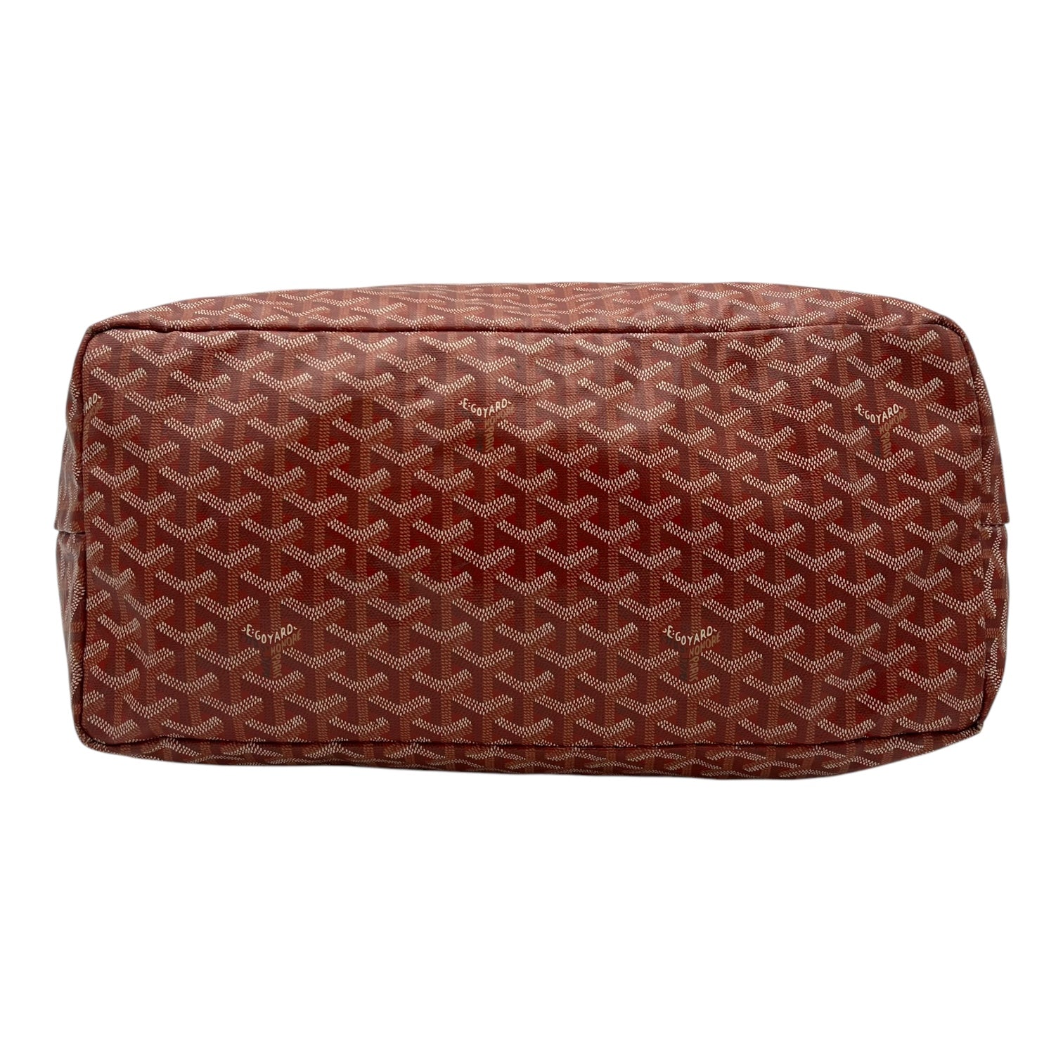 Saint Louis GM Red Tote Bag in Coated Canvas, Silver hardware - Image 6