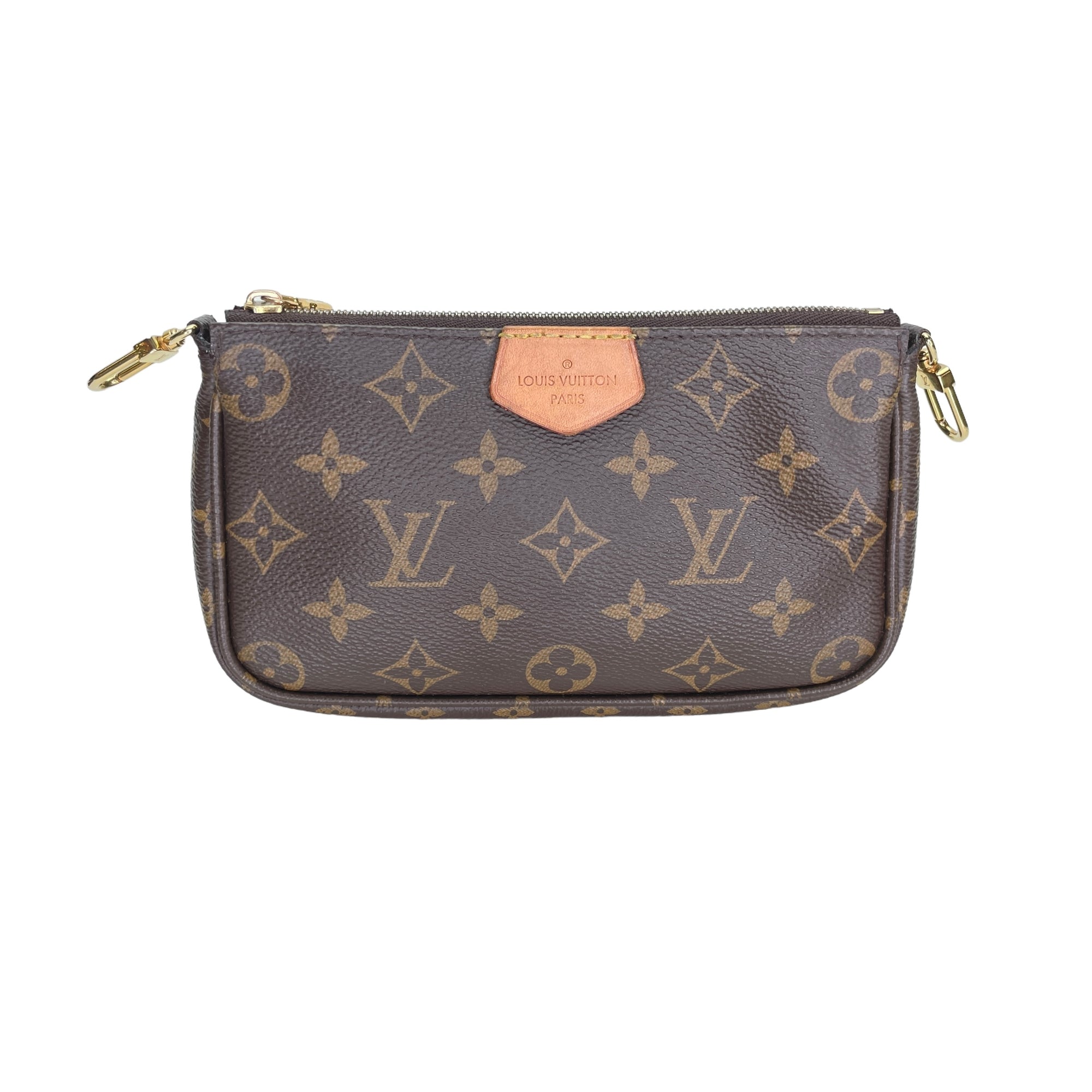 Multi-Pochette Accessoires Shoulder Bag Brown in Monogram Coated Canvas , Gold Hardware - Image 6
