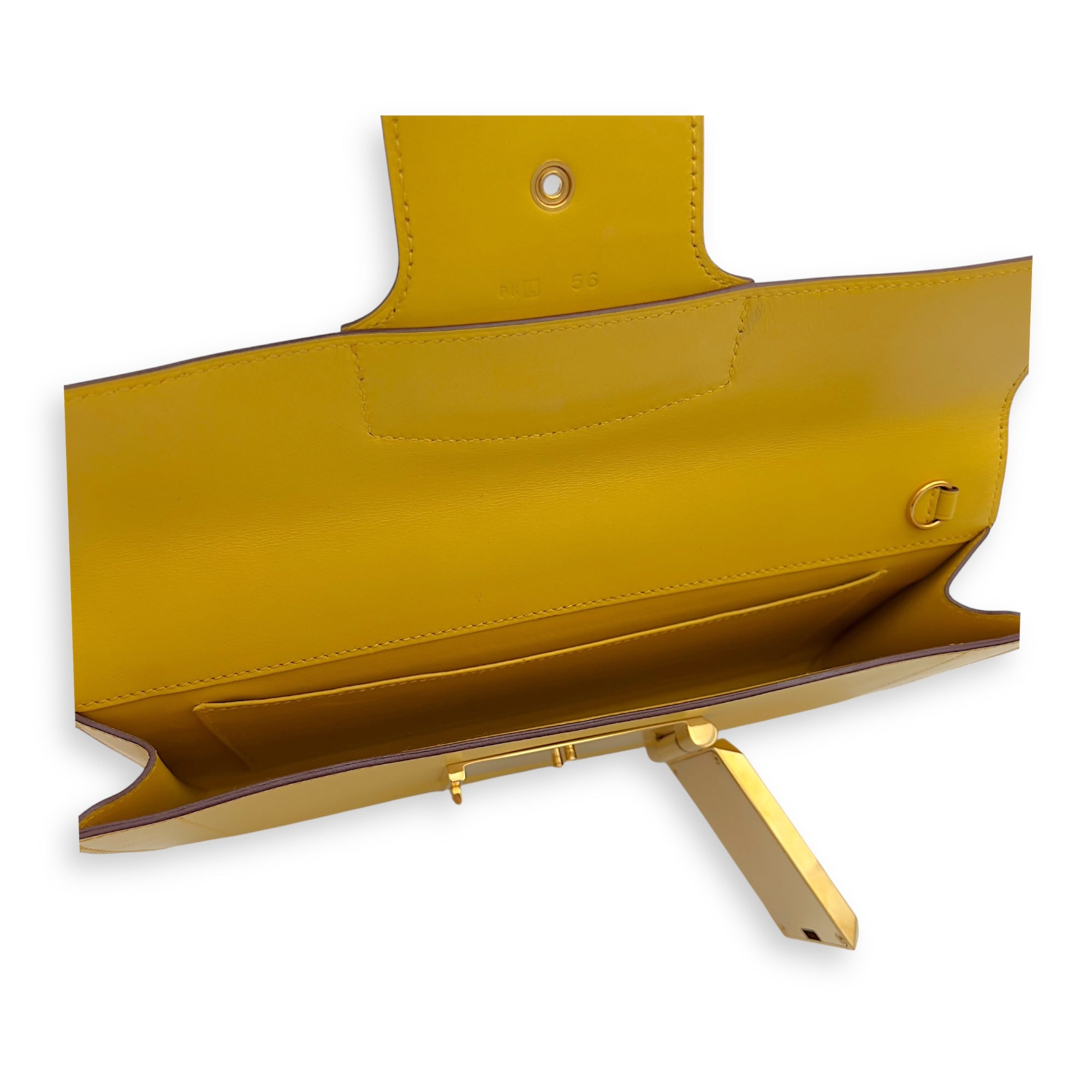 Goodlock Soleil Clutch in Swift, Gold hardware - Image 9