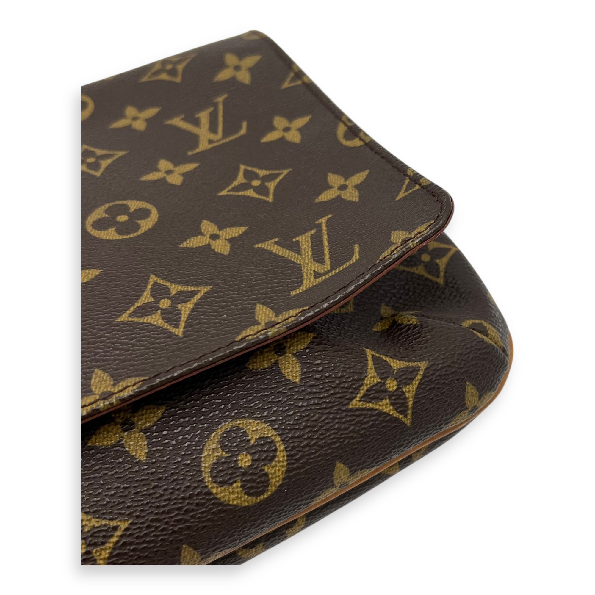 Musette Tango Shoulder Bag Brown in Monogram Coated Canvas, Gold hardware - Image 7