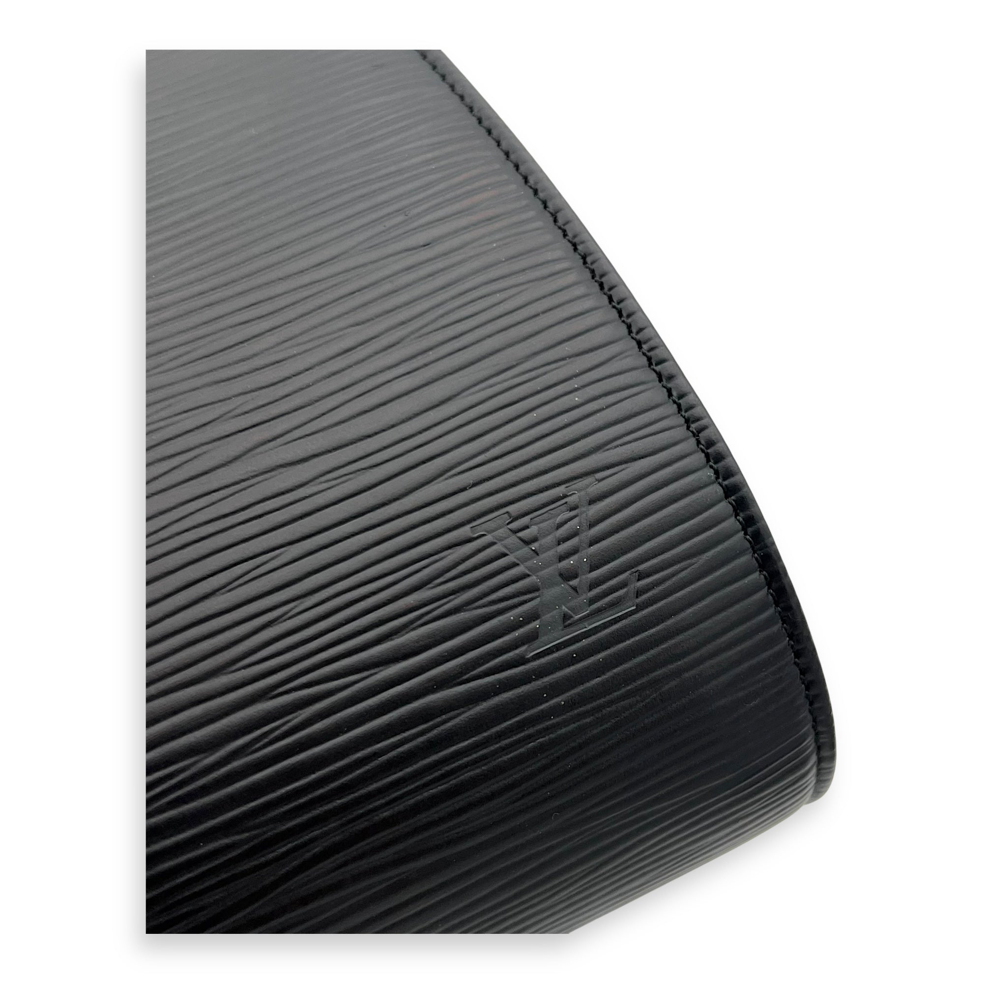 Minuit Crossbody Bag Black in Epi Leather, Enamel hardware - Image 7