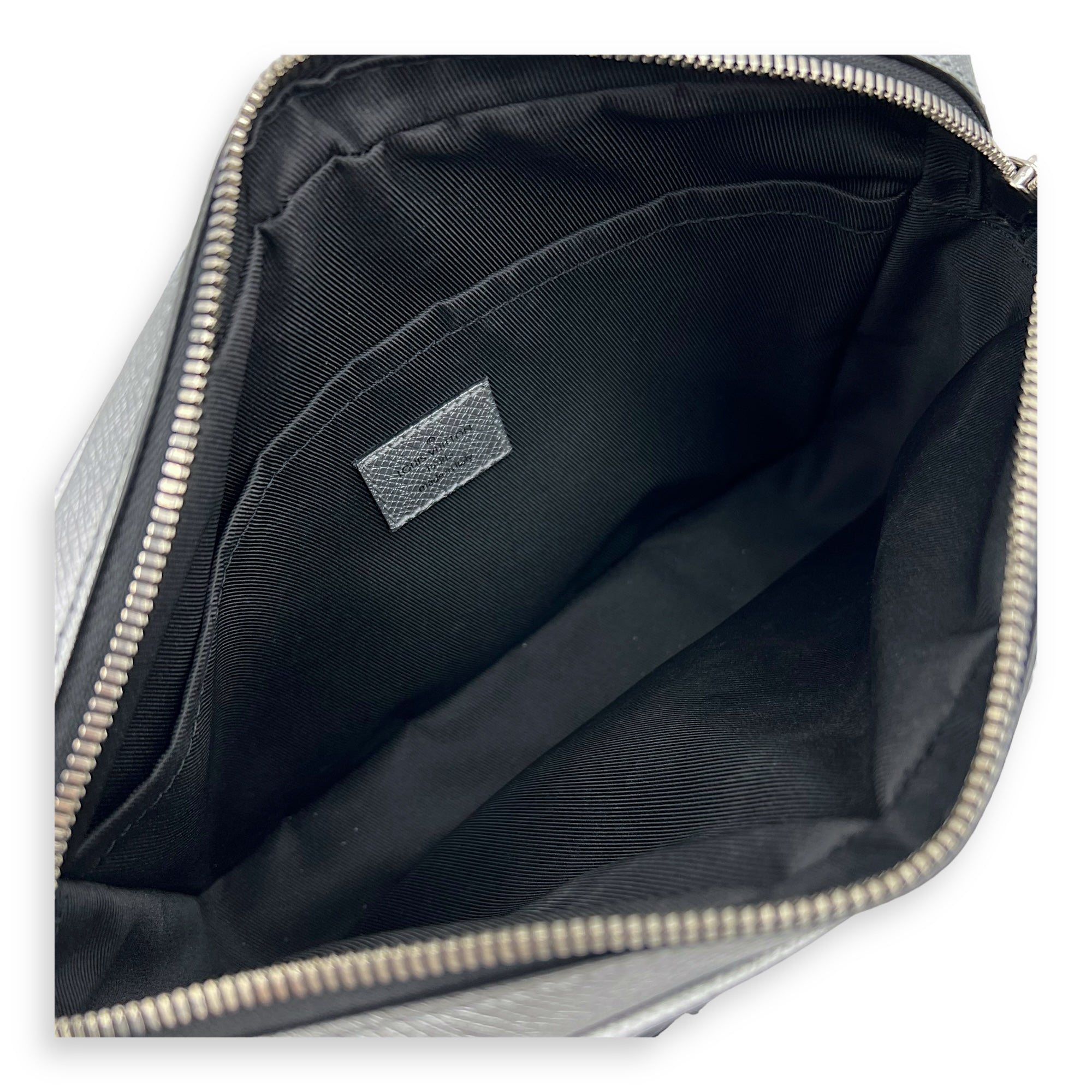 Logo Silver Messenger in Monogram Coated Canvas, Silver hardware - Image 9