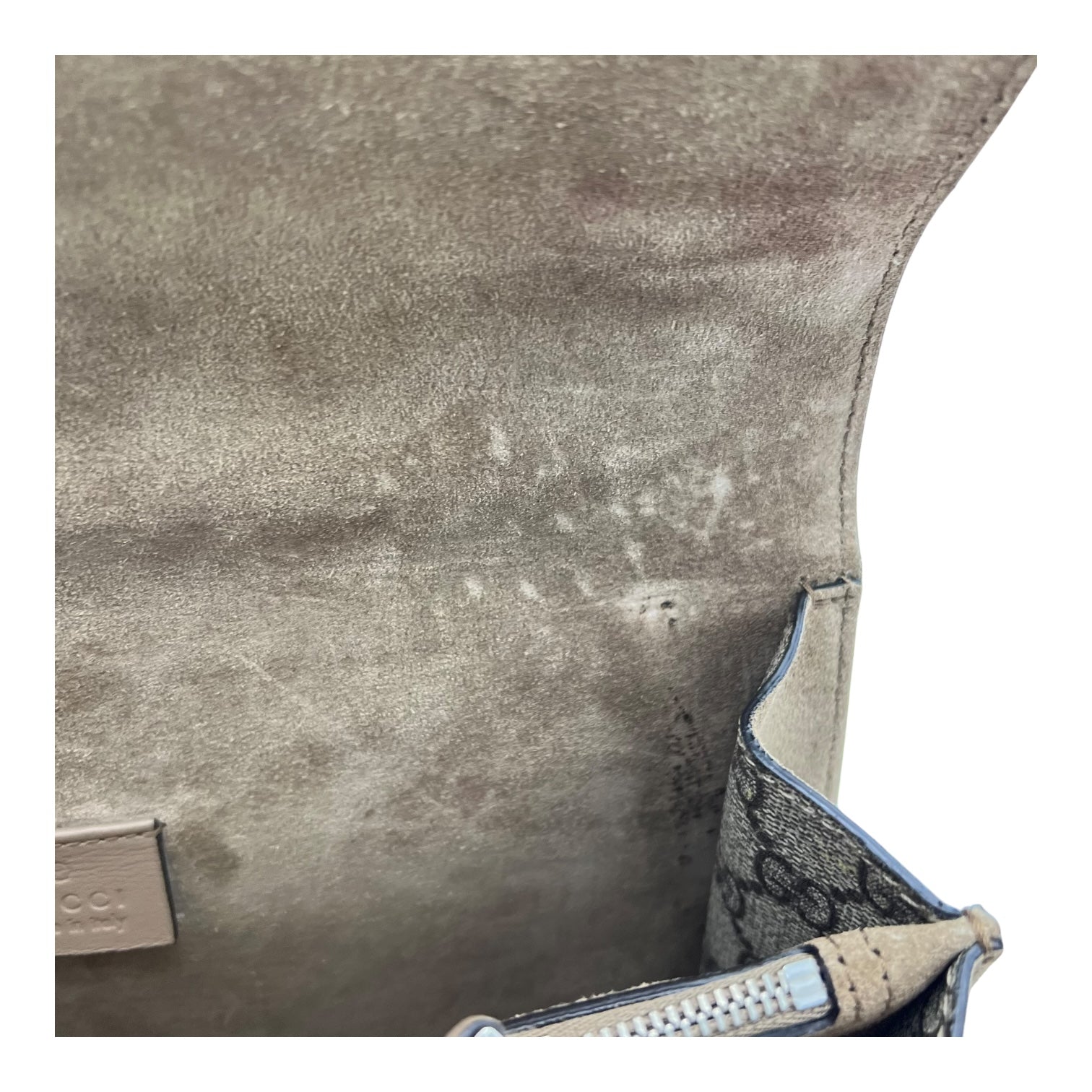 Dionysus Shoulder Bag Small Brown in Coated Canvas, Silver hardware - Image 8