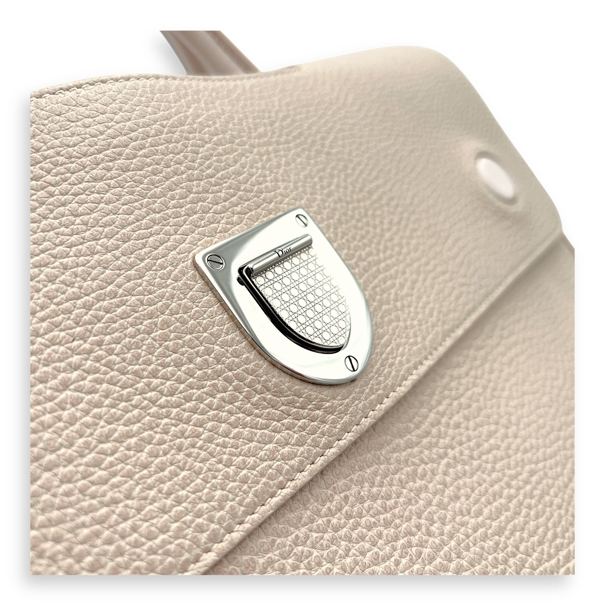 Diorever Top Handle Bag Pink in Calfskin, Silver hardware - Image 9