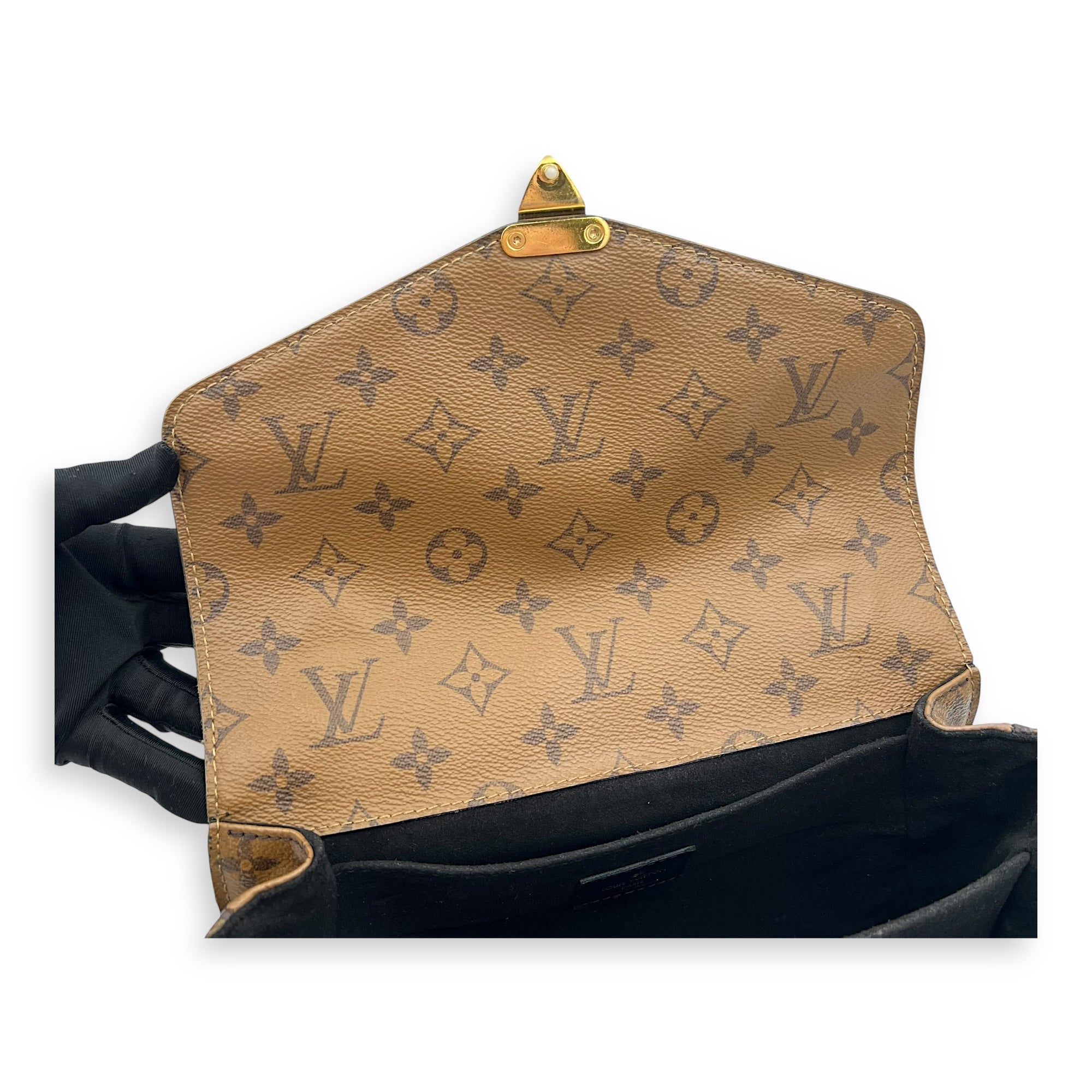 Metis Crossbody Bag Brown in Monogram Coated Canvas, Gold hardware - Image 8