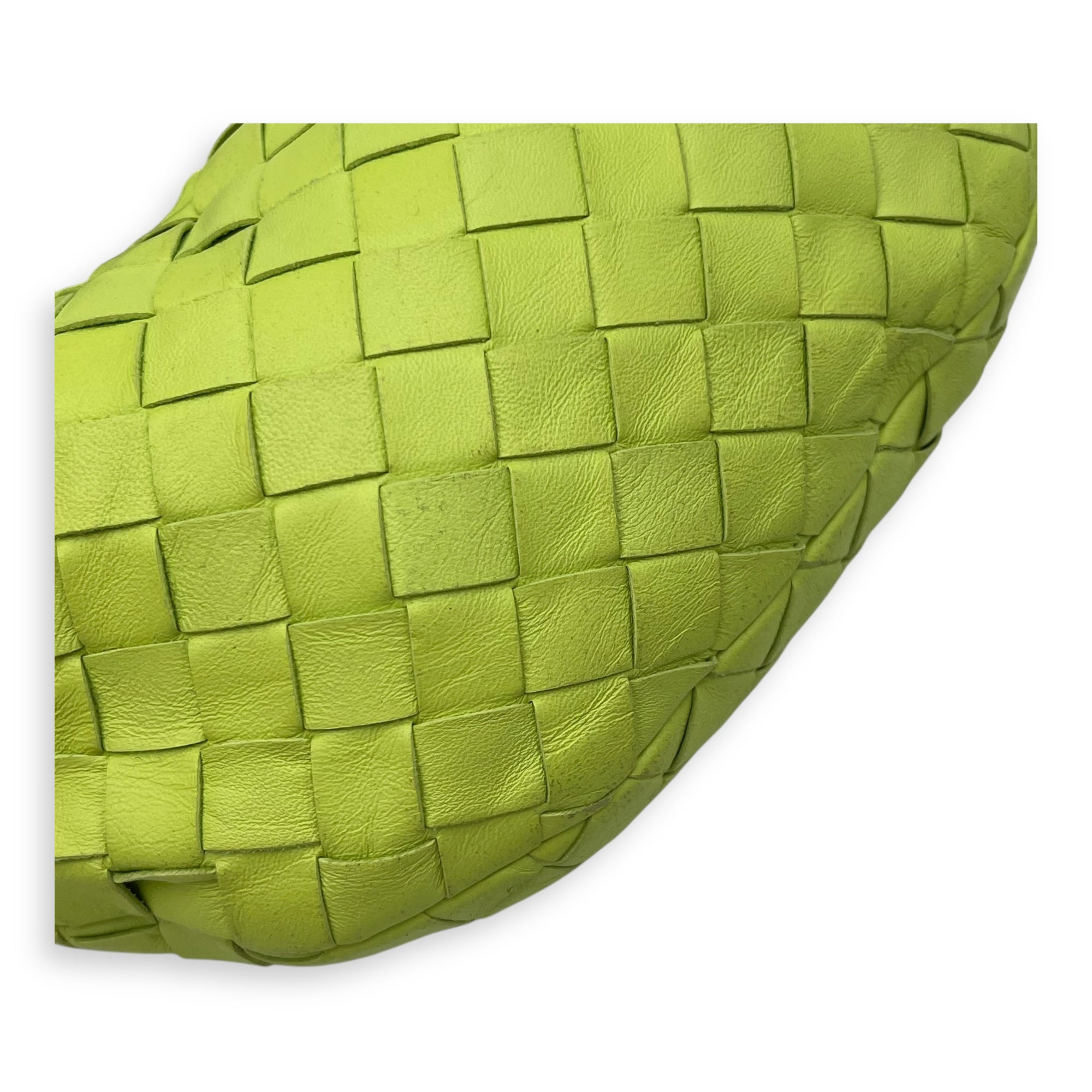 Jodie Mini Green Top Handle Bag in Lambskin, Gold hardware - Image 11