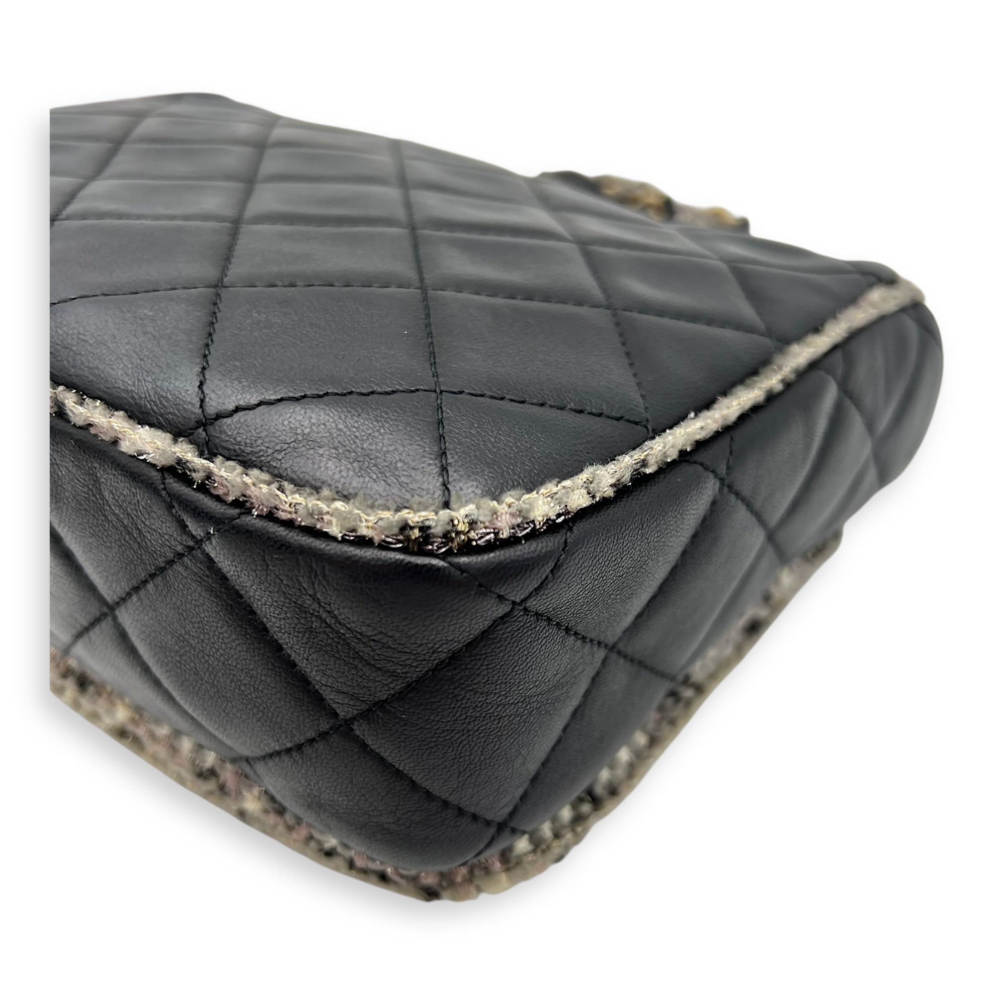 CC Crossbody Bag Black in Calfskin, Mixed hardware - Image 10