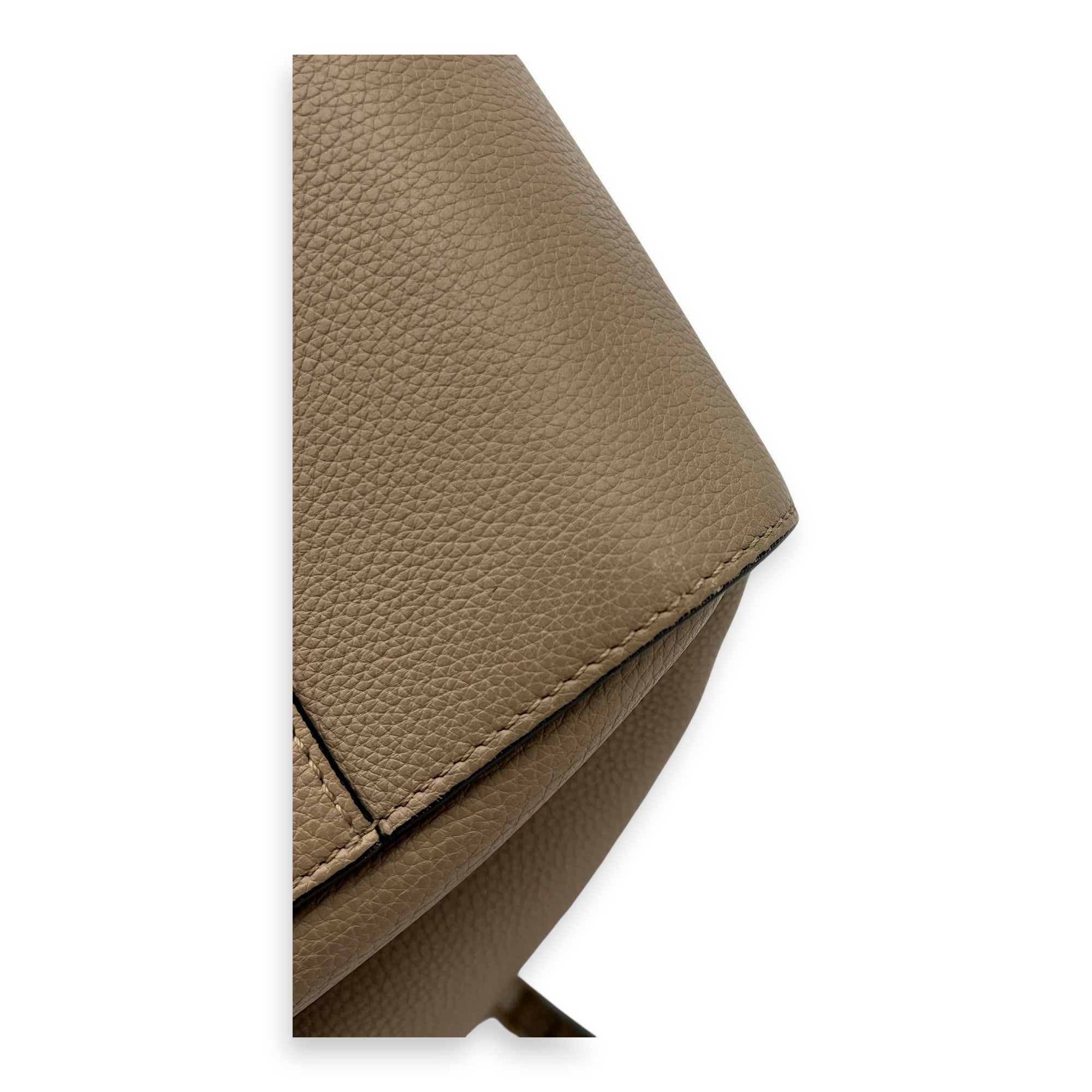 Hammock Shoulder Bag Small Beige in Calfskin, Gold hardware - Image 9