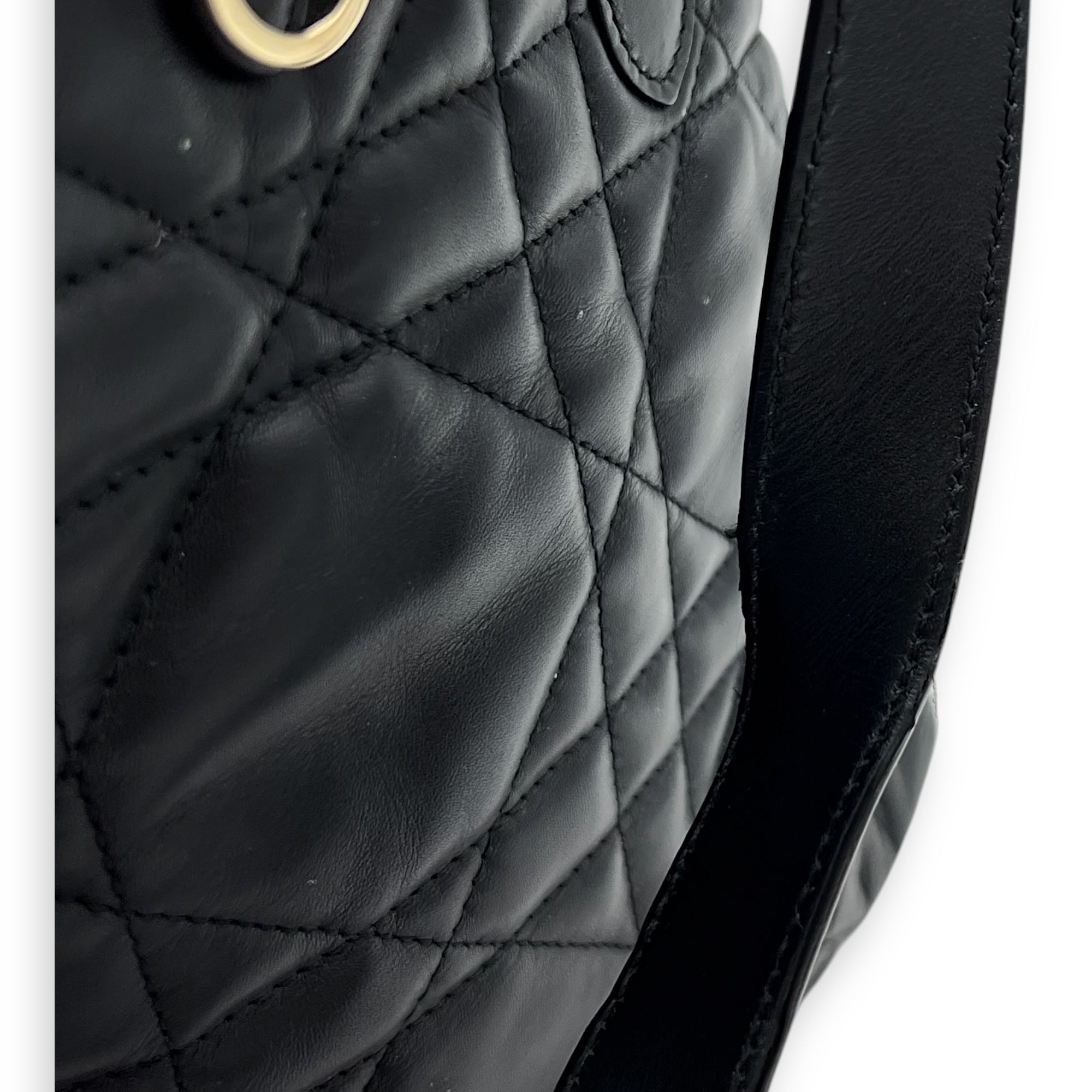 Toujours Top Handle Bag Large Black in Lambskin, Gold hardware - Image 14