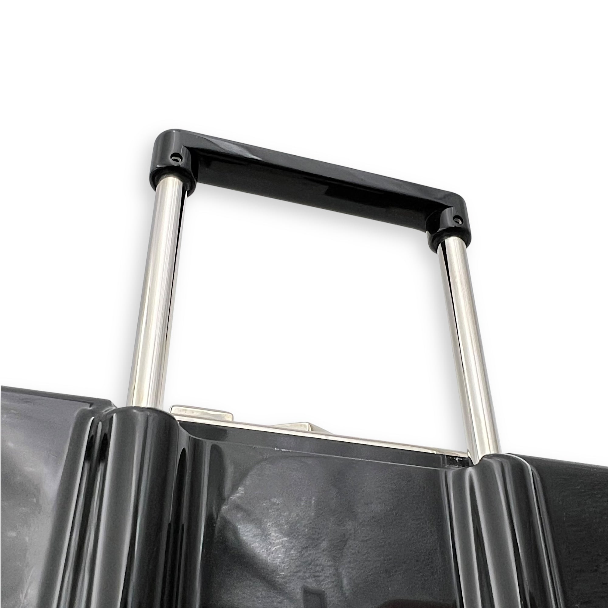 Minaudiere Trolley Black Clutch in, Silver hardware - Image 14