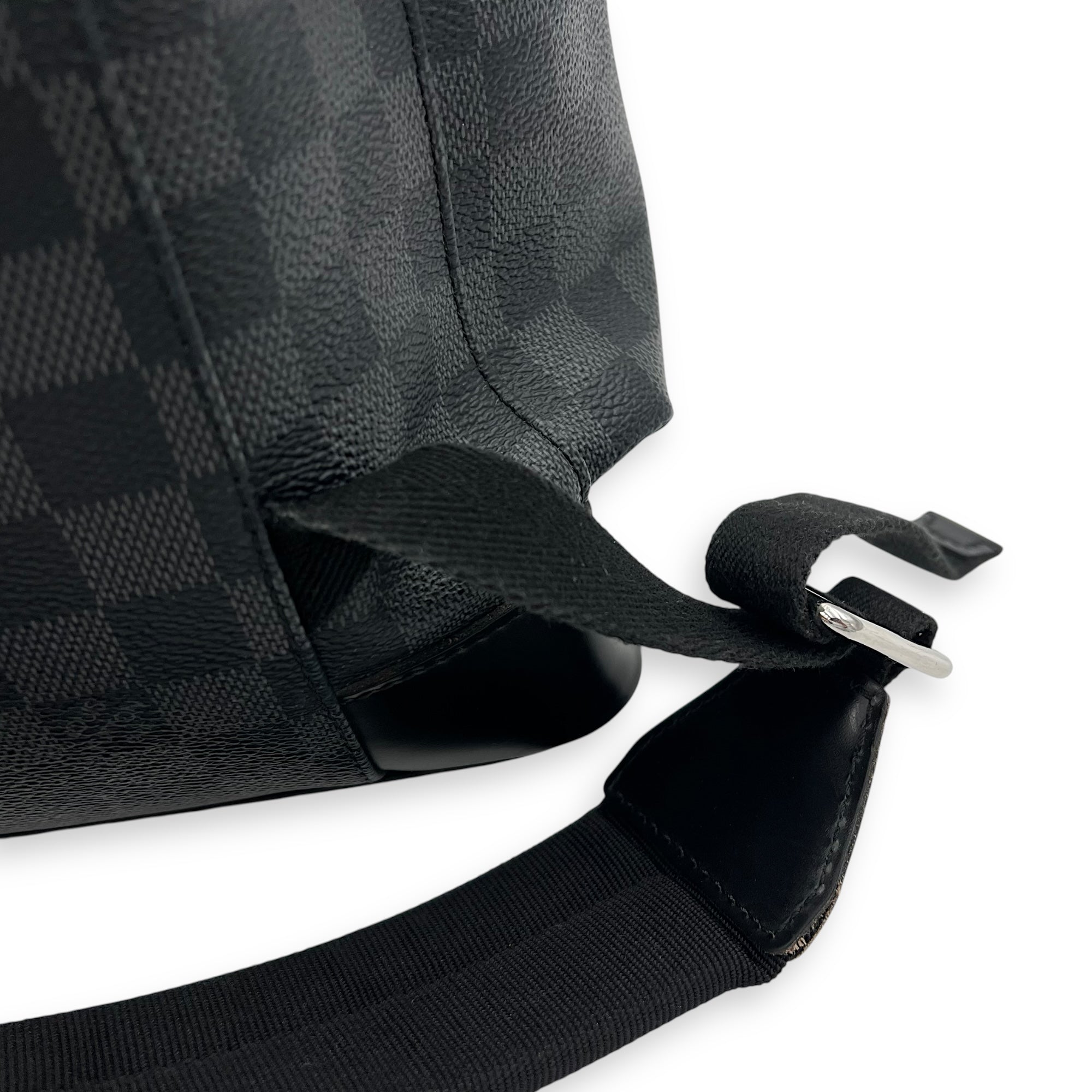 Christopher Backpack Graphite in Coated Canvas, Silver hardware - Image 17