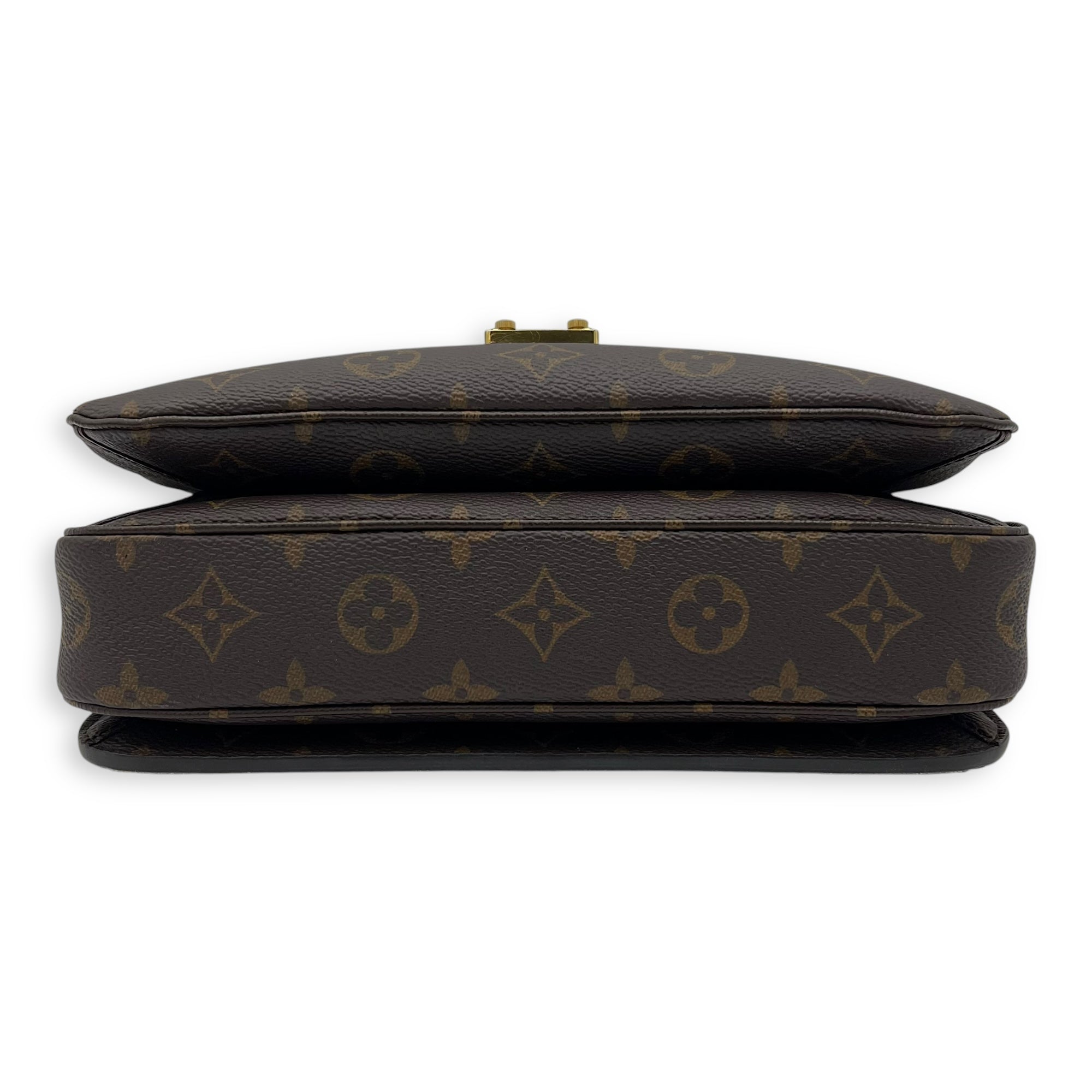 Metis Brown Crossbody Bag in Monogram Coated Canvas, Gold hardware - Image 6