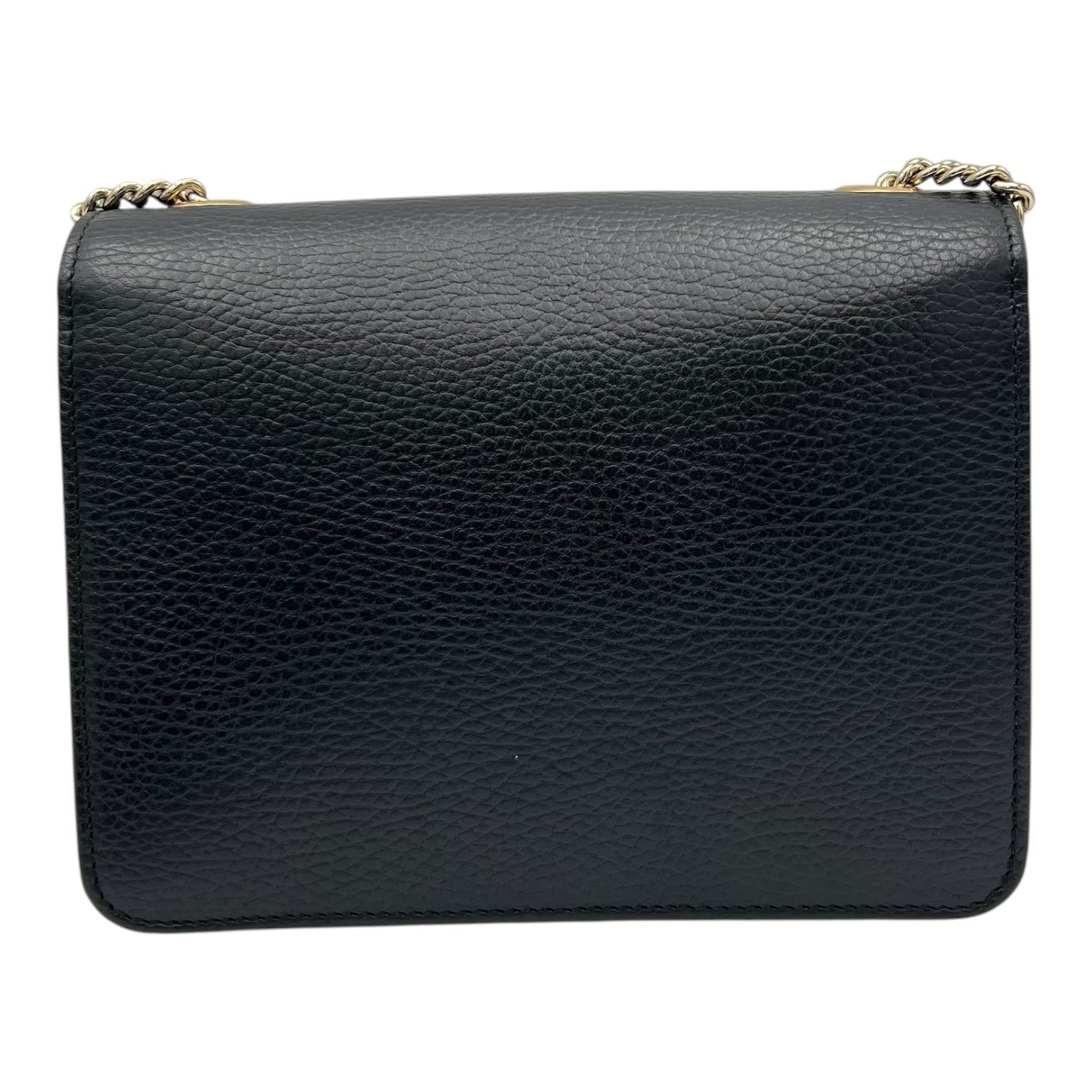 Interlocking G Crossbody Bag Black in Calfskin, Gold hardware - Image 3