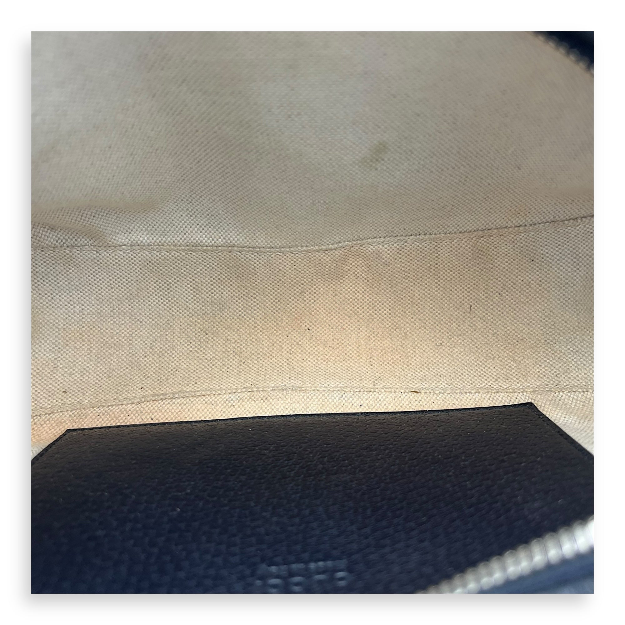 Ophidia Crossbody Bag Blue in Coated Canvas, Silver hardware - Image 8