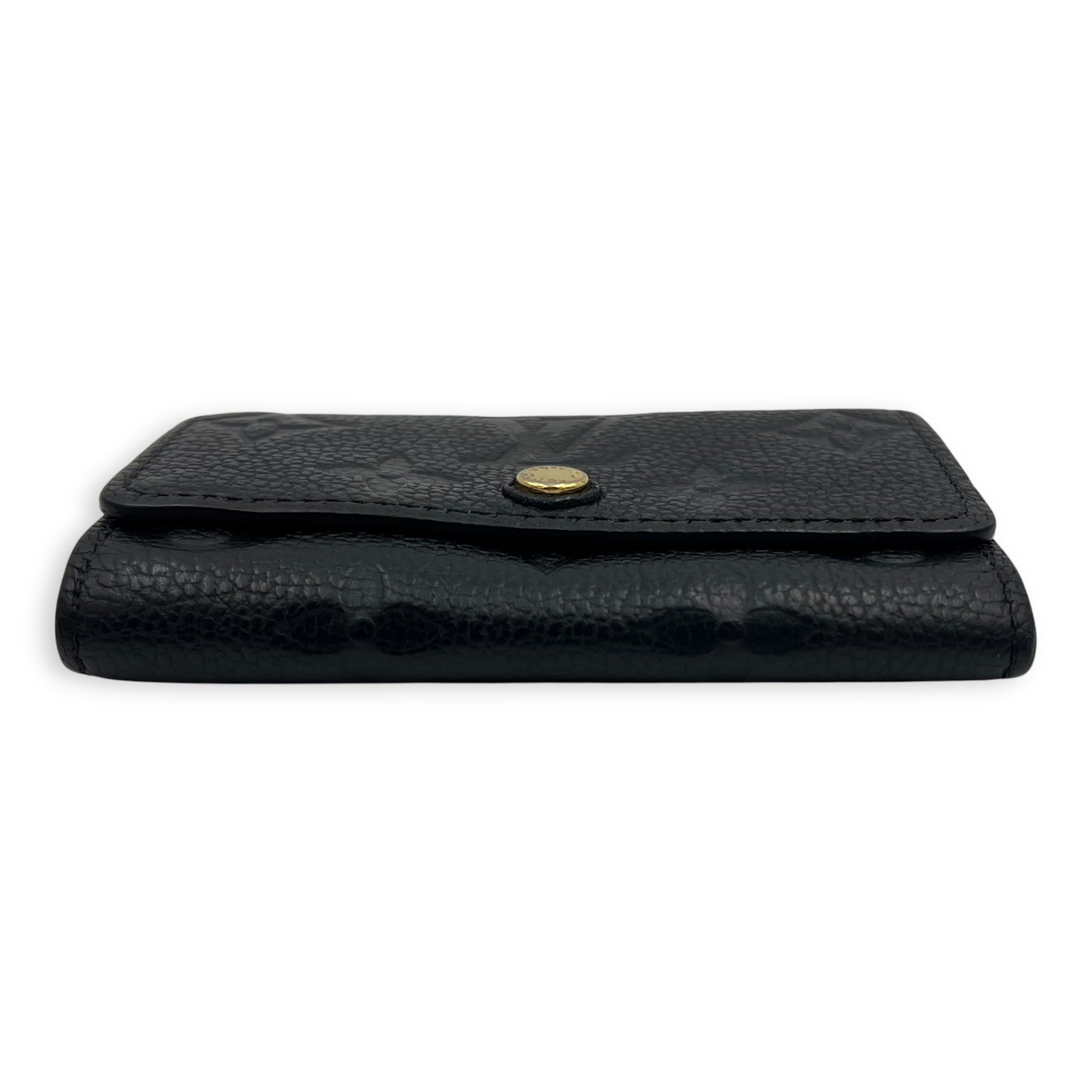 Key Pouch Black in Empreinte Leather, Gold hardware - Image 6