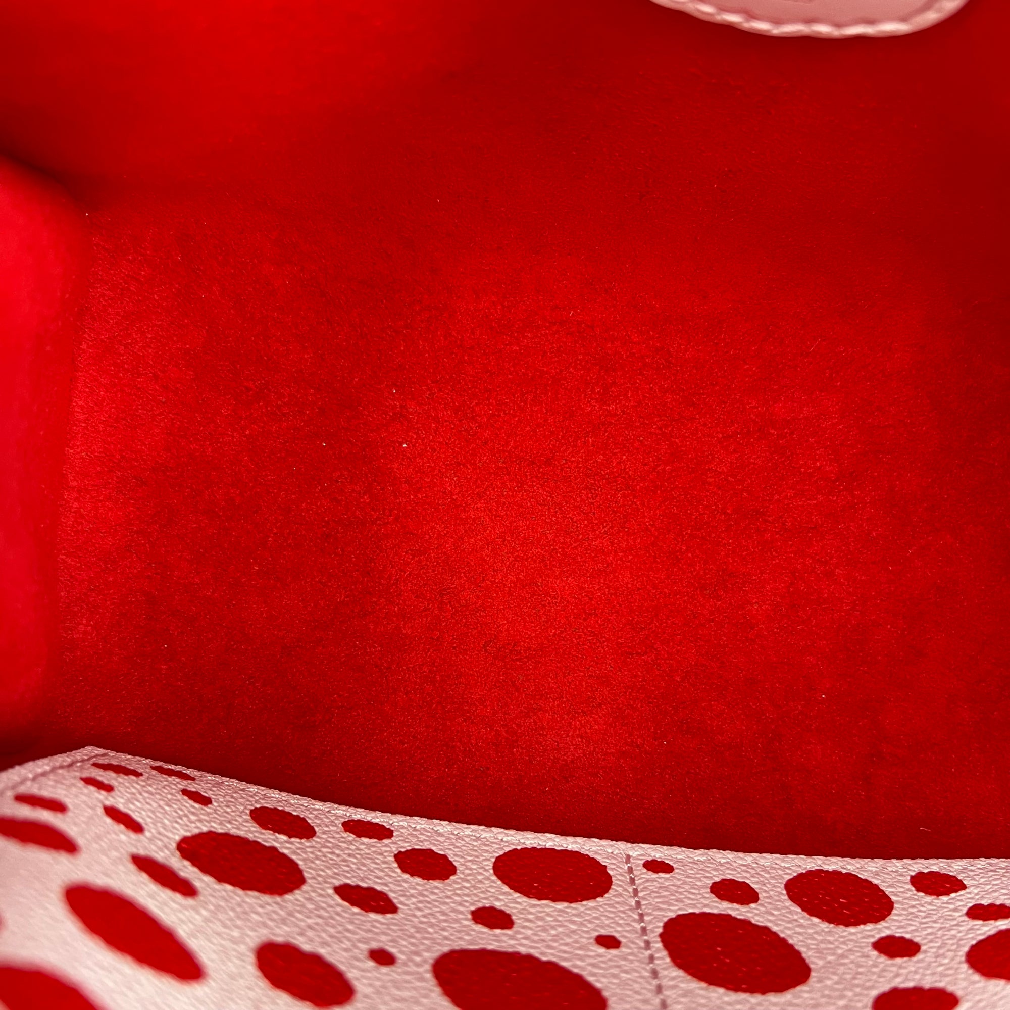 OnTheGo PM x Yayoi Kusama Top Handle Bag in Empreinte Leather, Silver hardware - Image 8