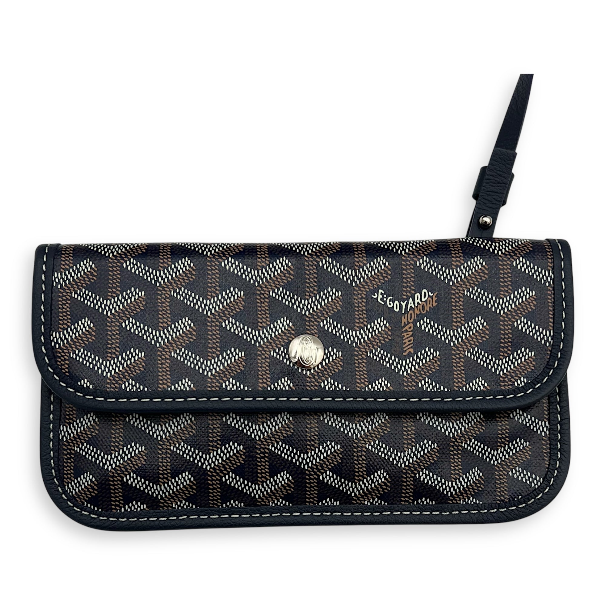 Saint Louis PM Blue Tote Bag in Coated Canvas, Silver hardware - Image 10